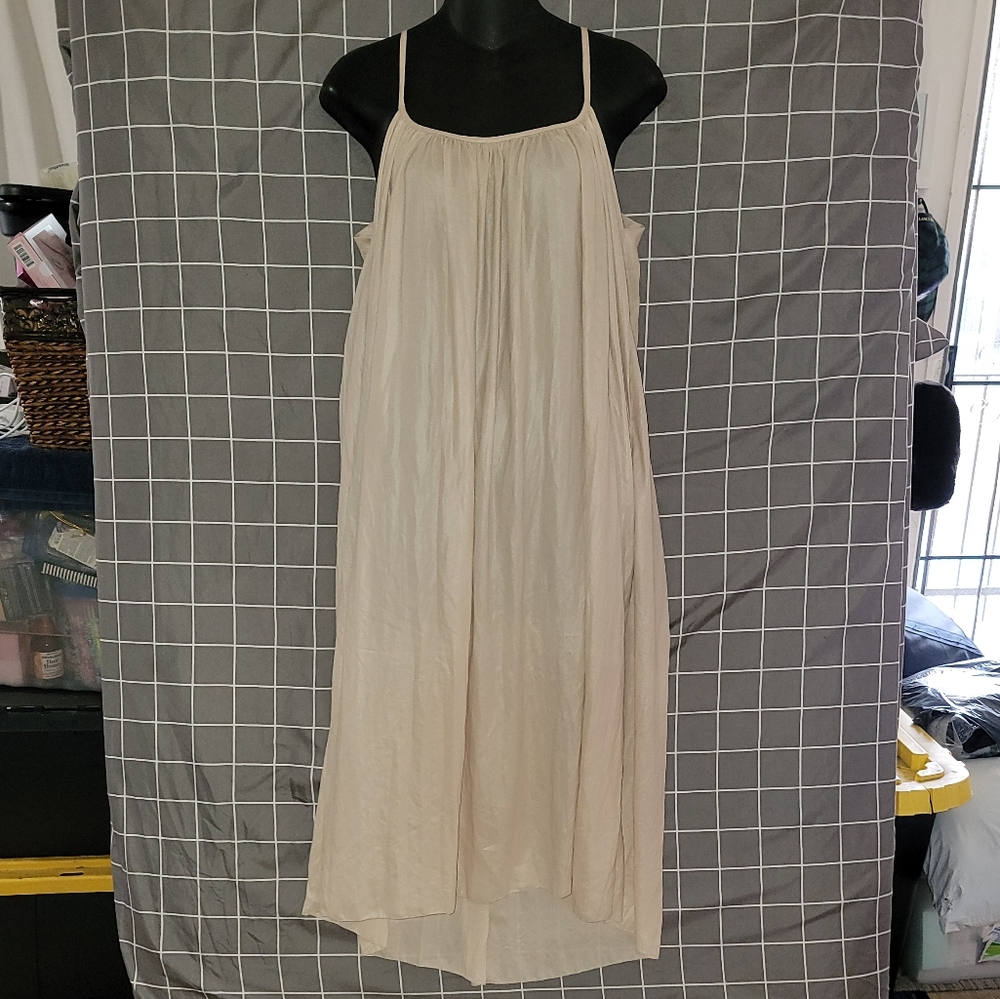 LAGENCE Spaghetti Strap Flowy Dress